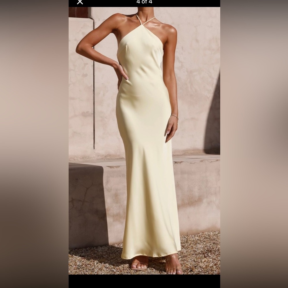 Billy J butter yellow dress